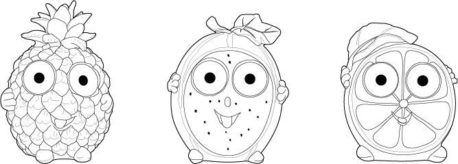 An example of line art for a product